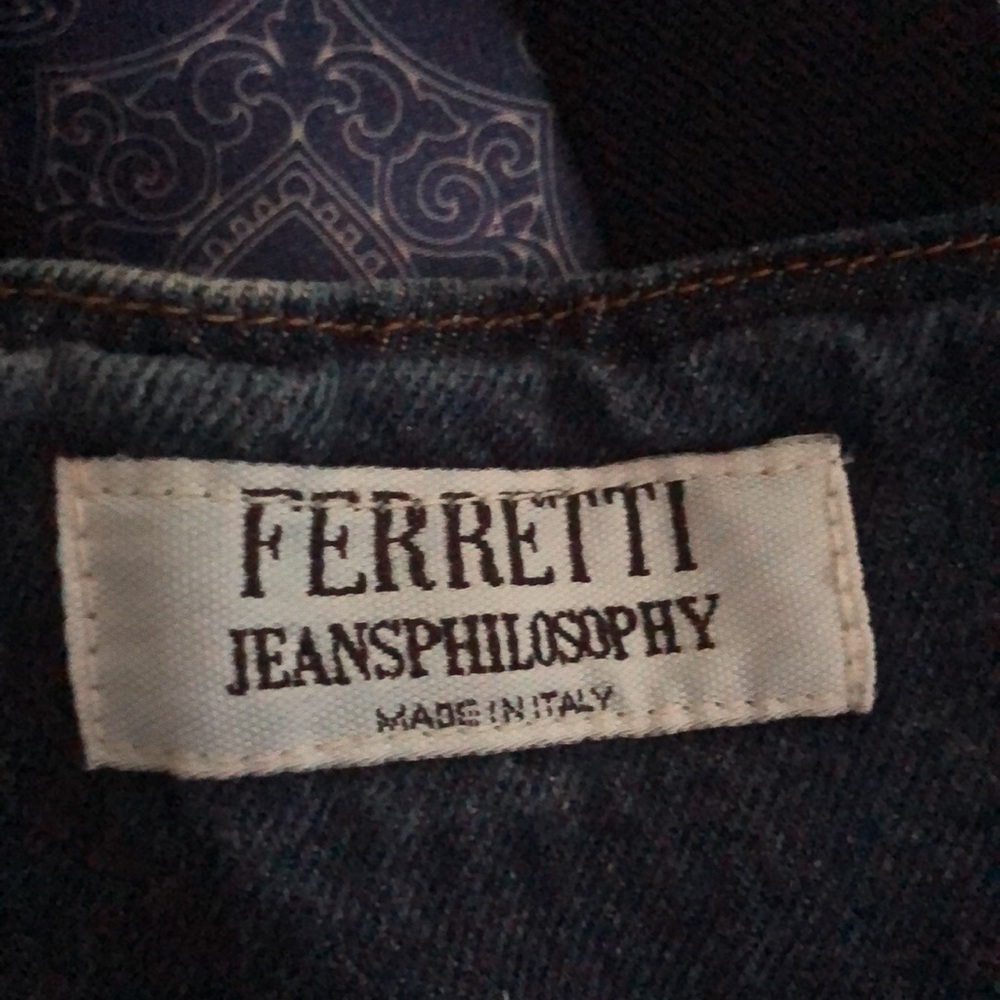 Vintage Ferretti suspenders jeans